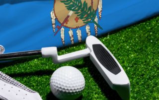 Club and ball on Oklahoma Golf Courses.