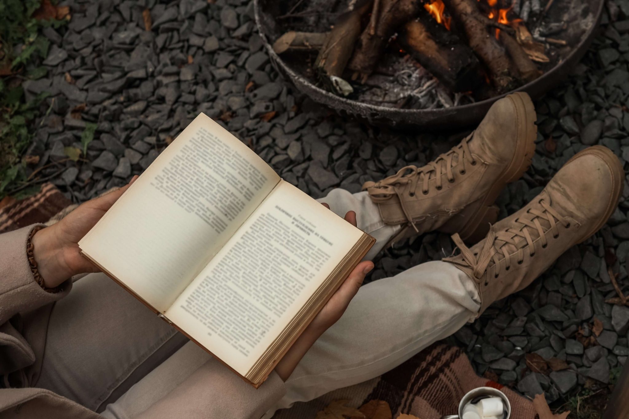 A person reading Books On Oklahoma.