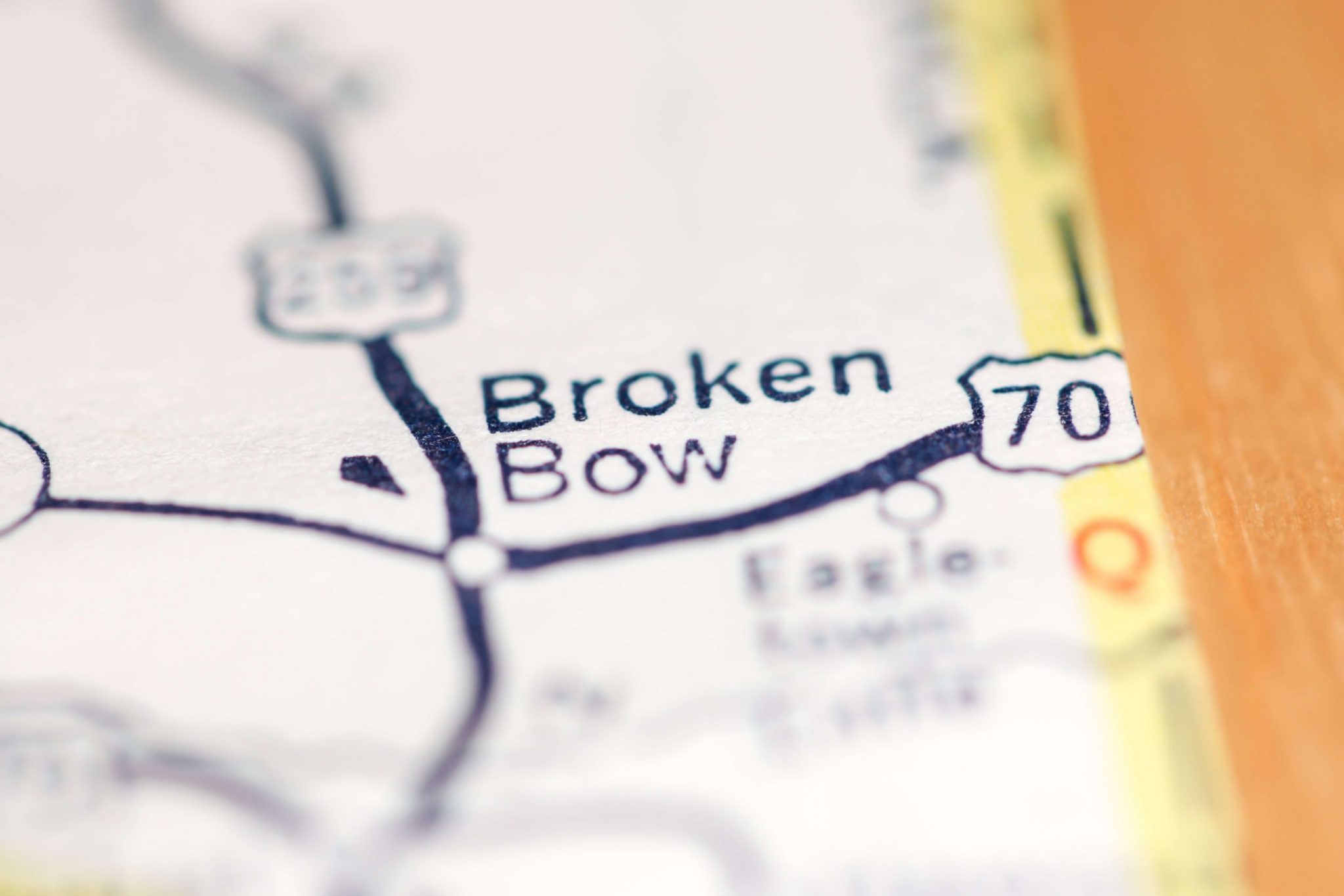 Broken Bow OK History map.